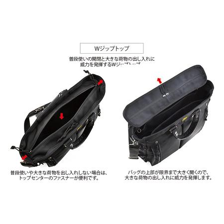 ふるさと納税 VanNuys フライヤー 3wayブリーフトート ダブルファスナー ビジネスバッグ メンズ 軽量 薄い 薄型 スリム A4 鞄 PC収納可 通勤 出.. 徳島県松茂町の画像