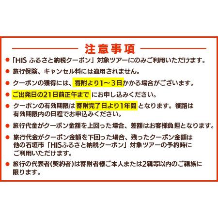 ふるさと納税 HISの沖縄県石垣市の対象ツアーに使えるふるさと納税クーポン券60,000円分 HS-5 沖縄県石垣市｜furunavi｜05