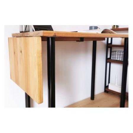 ふるさと納税 無垢材 バタフライデスク ナチュラル(90or120×45cm) [0889] 大阪府守口市の画像