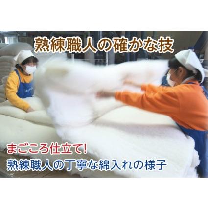 ふるさと納税 もめん綿入り（コットン100％）　肌掛け布団　二重ガーゼタイプ（グリーン）【CW27W】 滋賀県近江八幡市_2