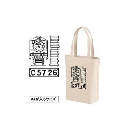 ふるさと納税 【C04】SL『C5726』トートバッグ（01）＆ボトルオープナー No.381 埼玉県行田市の画像