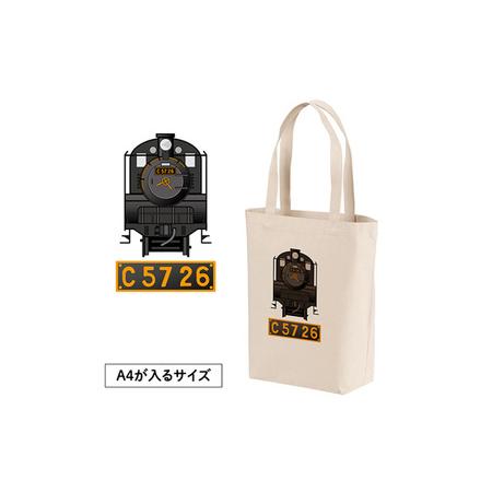 ふるさと納税 【C05】SL『C5726』トートバッグ（02）＆ボトルオープナー No.382 埼玉県行田市の画像