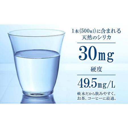ふるさと納税 【3ヶ月定期便】シリカウォーター 阿蘇山系の天然水 500ml×42本 3回 株式会社サンコー熊本営業所 《お申し込みの翌月から出荷.. 熊本県菊池市の画像