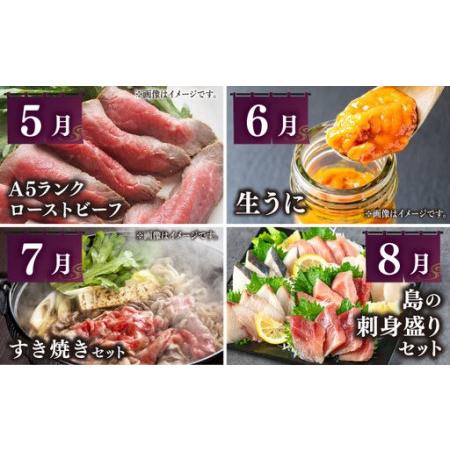 ふるさと納税 【全12回定期便】壱岐島 海産物＆壱岐牛 ギョギョギョ＆ギュギュギュ 定期便 《壱岐市》  ステーキ 焼肉 しゃぶしゃぶ すき焼き 赤.. 長崎県壱岐市_3