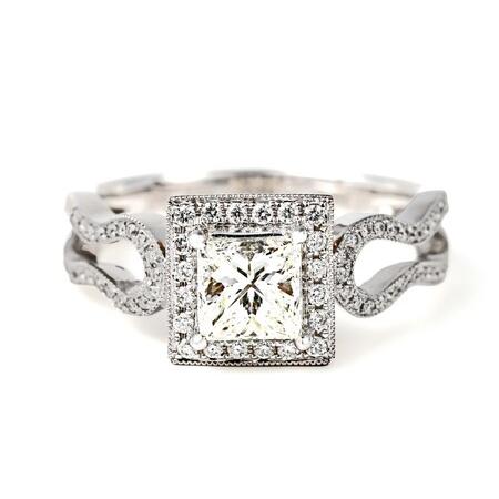 ふるさと納税 [ふるなび限定][一点もの]ダイヤモンド(1.009ct)K18PG/WGリング R66 K05097-H FN-Limited-SP 山梨県甲府市