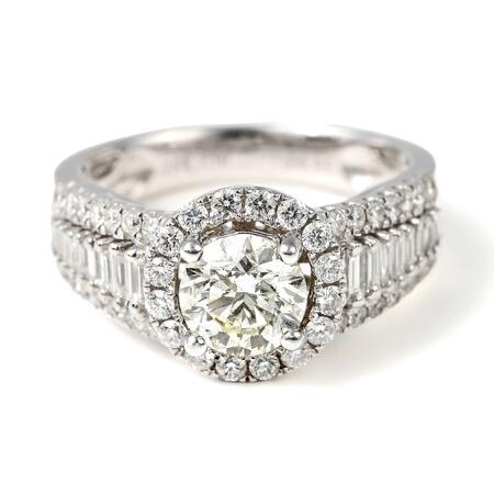 ふるさと納税 [ふるなび限定][一点もの]ダイヤモンド(1.014ct)K18WGリング R68 K05099-H FN-Limited-SP 山梨県甲府市