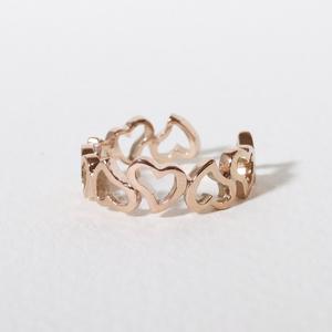 ふるさと納税 K10 ハート イヤーカフ  山梨 イヤーカフ ジュエリー アクセサリー K10 イエローゴールド ホワイトゴールド ピンクゴールド ブラッ.. 山梨県甲斐市の画像