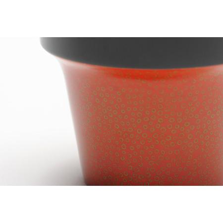 ふるさと納税 aeru 津軽塗りの こぼしにくい【コップ】（橙七々子塗り）食器 津軽塗 湯呑 湯呑み 湯のみ ぐい呑み ベビー 赤ちゃん 子供 介護 高.. 青森県弘前市_1