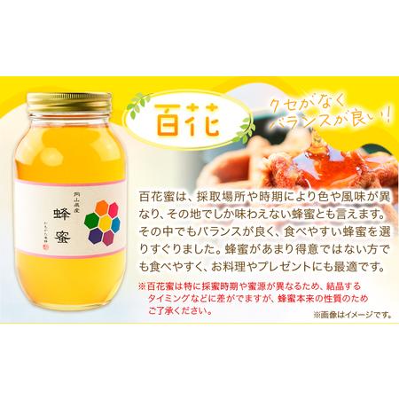 ふるさと納税 はちみつ 蜂蜜 百花 600g 1本 1.2kg 1本 計 2本 かもがた養蜂 《30日以内に出荷予定(土日祝除く)》 岡山県 浅口市 送料無料 ハチミ.. 岡山県浅口市の画像