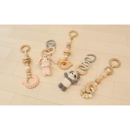 ふるさと納税 amimals ベビージムセット ホワイト・マスコット［No.383］ 兵庫県川西市の画像