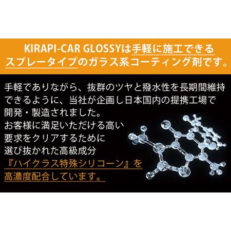 ふるさと納税 ガラスコーティング剤 自動車用 (200mlx2セット) KIRAPI-CAR GLOSSY マイクロファイバークロス付 説明書 カーコーティング剤 洗車 .. 佐賀県唐津市_1