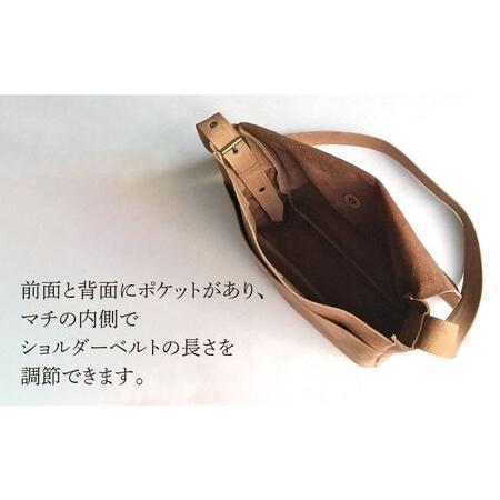 ふるさと納税 ハンドメイド 牛革製 ショルダーバッグ Lサイズ bag プレゼント 贈り物 誕生日 横須賀【M.シダータのアトリエ】 [AKAV005] 神奈川県横須賀市の画像