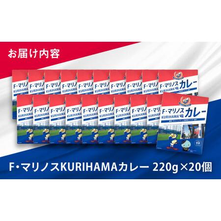 ふるさと納税 F・マリノスKURIHAMAカレー 220ｇ×20個セット【久里浜商店会協同組合】 [AKCA003] 神奈川県横須賀市の画像