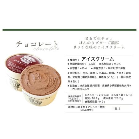ふるさと納税 【定期便】6ヵ月連続でお届け！長門牧場アイスクリーム贅沢480mlバニラ2個チョコレート1個　人気スイーツ　濃厚ミルク　直送　牛乳.. 長野県長和町_4