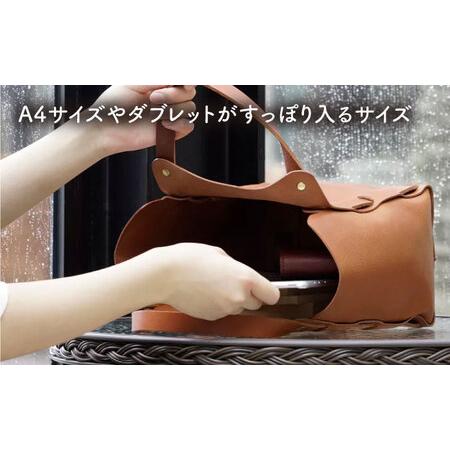 ふるさと納税 編み込みのトートバッグ Lsize 糸島市 / LADIES＆GENTLEMEN 本革 革製品 レザー  [ADK065] 福岡県糸島市の画像