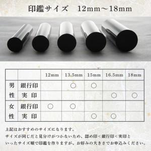 ふるさと納税 手彫り印鑑 銀行印 牛角 柄付  13.5mm 1本 ケース付 京都府舞鶴市_2