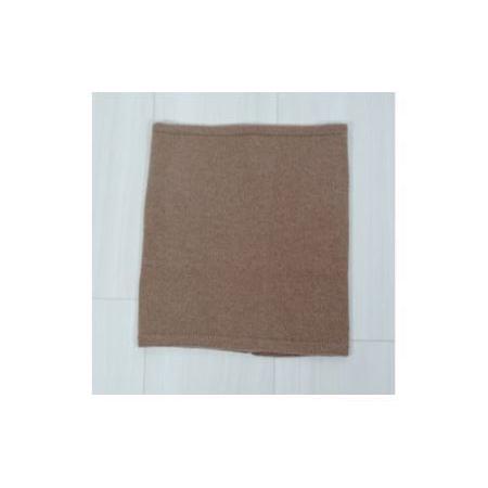 ふるさと納税 E1407国産カシミヤ糸使用国内生産カシミヤ１００％ネックウォーマー（キャメル） 山梨県富士川町の画像