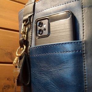 ふるさと納税 Ciwau leathers 【鬼灯 Ho-zuki】トートバッグ 千波ブルー_装飾品・工芸品 トートバッグ・ショルダーバッグ 鞄・バッグ かば.. 茨城県ひたちなか市の画像