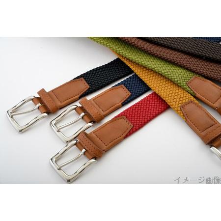 ふるさと納税 [P030] 組紐ベルト「CLVER」オイルレザー（30mm）　赤 石川県羽咋市 CLVER