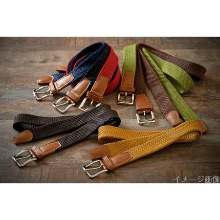 ふるさと納税 [P030] 組紐ベルト「CLVER」オイルレザー（30mm）　赤 石川県羽咋市 CLVER