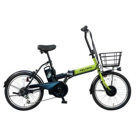 PELTECH（ペルテック）ノーパンク 折り畳み電動アシスト自転車 20