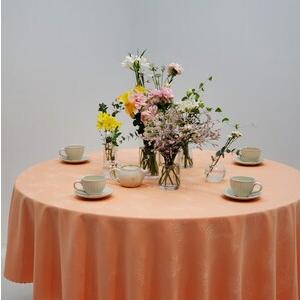 ふるさと納税 ジャガード織の花模様が美しい円形テーブルクロス 栃木県宇都宮市_2