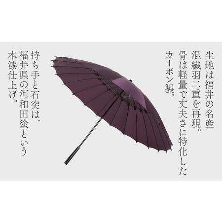 【辛子】蛇の目洋傘　雨傘(親骨55cm) [K-035003_02] 【丹波篠山市】 福井県福井市
