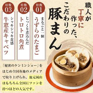 ふるさと納税 岡山の人気店 山珍(さんちん)の 豚まん 10個入 行列のできる 手作り 豚まん 【配達不可：北海道・沖縄・離島】 岡山県岡山市_2