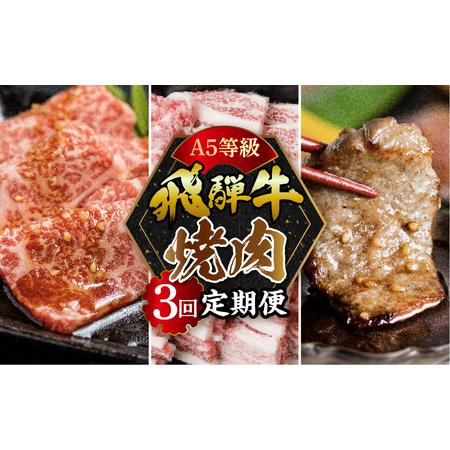 ふるさと納税 A5 飛騨牛焼肉3回定期便 トキノ屋食品 岐阜県本巣市