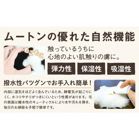 ふるさと納税 ムートン ぬいぐるみ くま ぐっど Mサイズ オフホワイト 有限会社クラフトワークス《30日以内に出荷予定(土日祝除く)》大阪府 羽.. 大阪府羽曳野市の画像