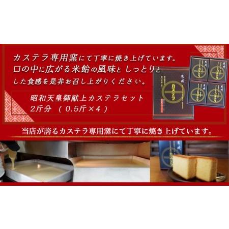 ふるさと納税 昭和天皇御献上カステラセット(2斤分)_AA-7602_(都城市) 都城産鶏卵使用 0.5斤×4 スイーツ デザート 厳選米飴使用 焼き菓子 .. 宮崎県都城市｜furunavi｜03