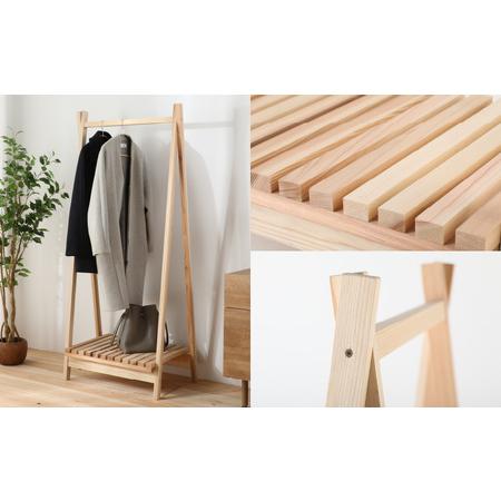 ふるさと納税 京若狭 杉を使ったDIYキット ハンギングラック【組み立て説明書付】 自作 家具 福井県高浜町の画像