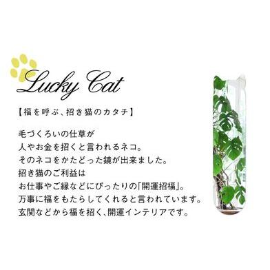 ふるさと納税 壁掛け ミラー かがみのカタチ BIGねこ インテリア 壁掛けミラー 静岡県藤枝市_1