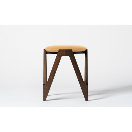 ふるさと納税 CO・DA・MA Low Stool＜ウォールナット＞（NC-109 イエロー） 北海道東川町_1