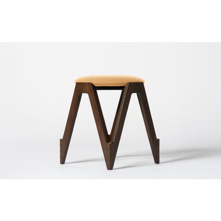 ふるさと納税 CO・DA・MA Low Stool＜ウォールナット＞（NC-109 イエロー） 北海道東川町_2