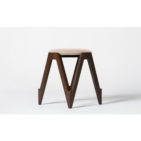 ふるさと納税 CO・DA・MA Low Stool＜ウォールナット＞（NC-121 ベージュ） 北海道東川町_2