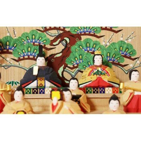 ふるさと納税 RFA-1.【桃の節句のお祝いに】奈良一刀彫 雛人形 段飾り 奈良県桜井市の画像
