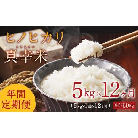 ふるさと納税 [定期便] えびの産ヒノヒカリ 真幸米 5kg×12ヶ月 米 ひのひかり お米 米 精米 白米 宮崎県産 米 九州産 米 送料無料 米 .. 宮崎県えびの市