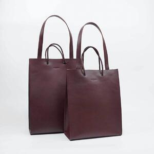 ふるさと納税 [トートバッグ(L)]2way Tote bag Large カラー:Wine 栃木県栃木市