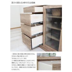 ふるさと納税 ＜3月5日より受付再開＞ダッグ 80キャビネット 開梱設置 食器棚木製 完成品 ガラス扉 キャビネット リビングボード 収納棚 サイド.. 福岡県大川市_3