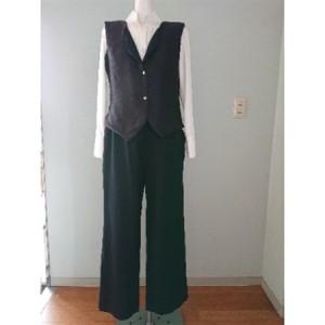 ふるさと納税 シルクパンツ　黒　丹後シルク_装飾品・工芸品 女性・レディース 洋服 _【1222521】 京都府与謝野町の画像