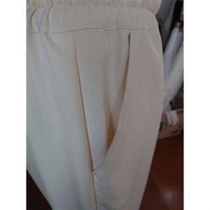 ふるさと納税 シルクパンツ　生成白　丹後シルク_装飾品・工芸品 女性・レディース 洋服 _【1222522】 京都府与謝野町の画像