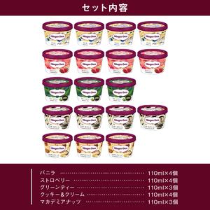 ふるさと納税 【着日指定できます!!】ハーゲンダッツ『定番ミニカップ5種セット(合計18個)』アイスクリーム アイス スイーツ デザート_H0016-127 北海道浜中町の画像