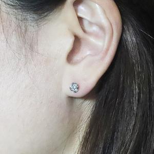 ふるさと納税 プラチナ ローズ（薔薇）ピアス PT900 ピアス ジュエリー アクセサリー プラチナ900 レディース 山梨県 甲斐市 BQ-133 山梨県甲斐市の画像