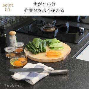 ふるさと納税 まな板 木製 Mサイズ 直径25cm おしゃれ 小さい 丸 抗菌 丸いまな板 北欧 ヒノキの丸まな板 自立 厚さ２cm 乾燥に便利【ギフト用】 岡山県岡山市_2