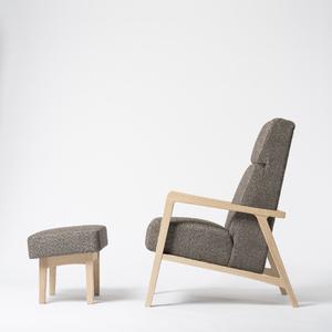 ふるさと納税 【樹工房】パーソナルリラクシングソファ＆オットマン〈布座カラー：ダークグレー〉 北海道東川町