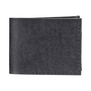 ふるさと納税 豊岡財布 Haaki Leather 二つ折財布 HLW301 ネロ（HLW301） 兵庫県豊岡市の画像