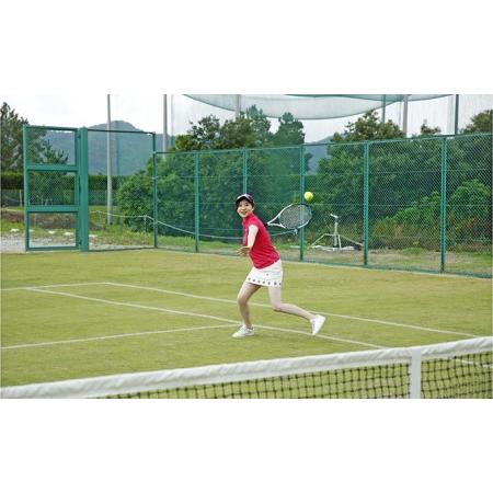 ふるさと納税 【関西唯一】天然芝テニスコート（1時間）利用券＋テニスボールプレゼント 兵庫県加西市 