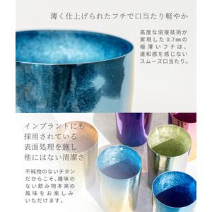ふるさと納税 チタン二重タンブラー 彩光 ライト (グラデーションG5) 270ml 新潟県燕市の画像