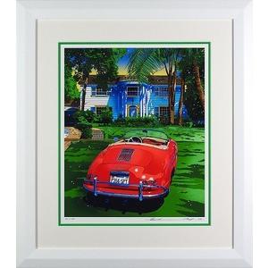 ふるさと納税 版画 鈴木英人 「歓迎された友人」 シリアルナンバー入り